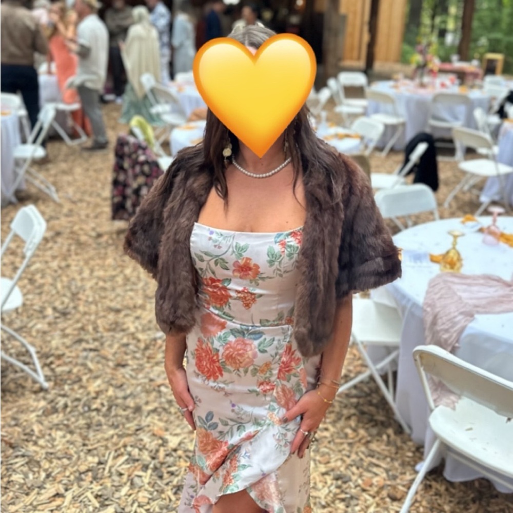 Rabbit Fur Shawl/ shrug